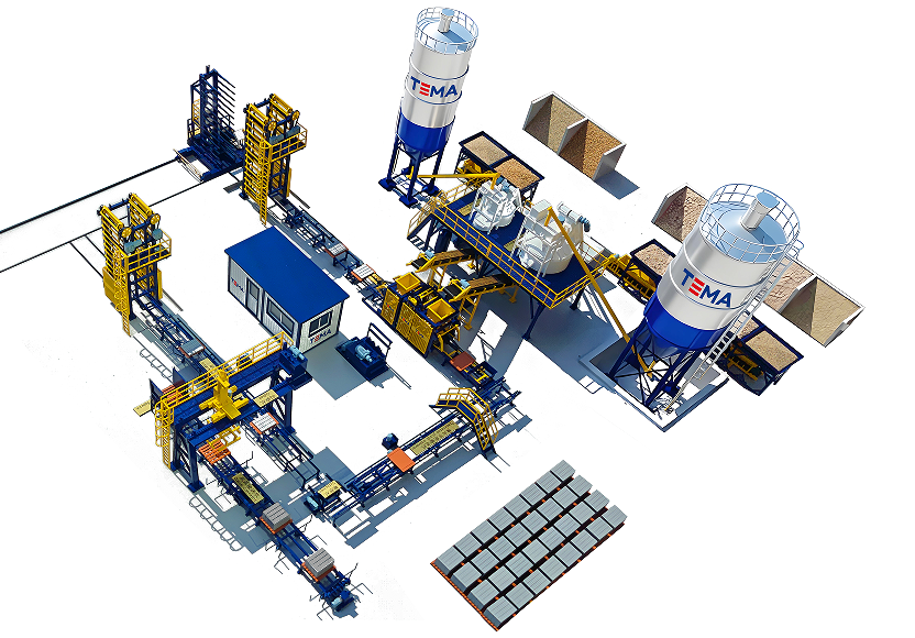 TEMA TM12000 Automatic Block making Machine production line